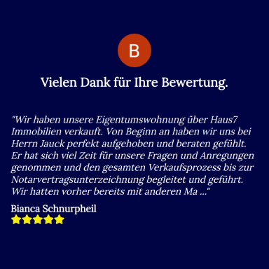Kundenbewertungen & Erfahrungen für
Immobilienmakler Haus7 Immobilien GmbH Kerpen